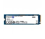 M.2 NVMe SSD 500GB Kingston NV2, Interface: PCIe4.0 x4 / NVMe1.3, M2 Type 2280 form factor, Sequential Reads 3500 MB/s, Sequential Writes 2100 MB/s, Phison E19T controller, TBW: 160TB, 3D QLC NAND flash