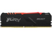 .8GB DDR4-3200MHz  Kingston FURY Beast RGB (KF432C16BBA/8), CL16-18-18, 1.35V, Intel XMP 2.0, Black
