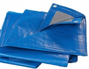 Тент защитн. тарпаулин.  60г/м2 BLUE  8*12м (синий)