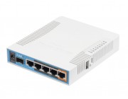 MikroTik RouterBOARD hAP ac, Dual Band Wireless Router, 2.4GHz Dual + 5GHz, P/Bridge/Station/WDS, 802.11b/g/n/ac, 1 WAN + 4 Gbit LAN, USB port for 3G/4G modem, Wireless chip QCA9880 720MHz, RAM128MB, PoEin, PoEout, RouterOS