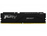 16GB DDR5-5600  Kingston FURY® Beast DDR5, PC44800, CL40, 1.25V, 1Rx8, Auto-overclocking, Asymmetric BLACK low-profile heat spreader, Intel XMP 3.0 Ready  (Extreme Memory Profiles)