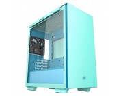 DEEPCOOL MACUBE 110 GREEN Micro-ATX Case, with Side-Window (Tempered Glass Side Panel), without PSU, Tool-less, 1 fans pre-installed (1x120mm DC fan), 2xUSB3.0, 1xAudio, Green