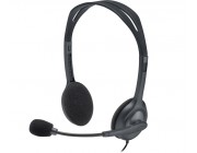 Logitech Stereo Headset H111 - One Plug , Headphone: 20 - 20,000 Hz, Mic: 100 - 16,000 Hz, Single 3.5mm jack, 1.8m