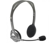 Logitech Stereo Headset H110, Headphone: 20 - 20,000 Hz, Mic: 100 - 16,000 Hz, 2 x 3.5mm jack, 1.8m
