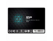 2.5 SSD 240GB  Silicon Power  Slim S55, SATAIII, SeqReads: 550 MB/s, SeqWrites: 450 MB/s, Controller Phison PS3110-S10, MTBF 1.0mln, SLC Cache, BBM, SP Toolbox, 7mm, 3D NAND TLC