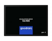 2.5 inch SSD 120GB  GOODRAM CL100 Gen.3, SATAIII, Sequential Reads: 485 MB/s, Sequential Writes: 380 MB/s, Thickness- 7mm, Controller Marvell 88NV1120, 3D NAND TLC