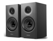 Edifier R1080BT Black, 2.0/ 24W (2x12W) RMS, 4 -  Mid-range and bass drivers + 0.75 -  treble drivers, built-in DSP chip, Bluetooth V5.1, line In and AUX Inputs, classic wooden enclosure, top-mounted buttons