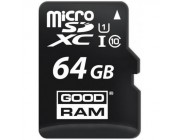 64GB microSD Class10 U1 UHS-I + SD adapter  Goodram M1AA, 600x, Up to: 90MB/s