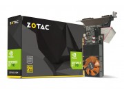 ZOTAC GeForce GT710  2GB GDDR3, 64bit, 954/1600Mhz, Active Cooling, Single Fan with heatsink, 1 Slot, HDCP, VGA, DVI-D, HDMI, Low Profile, 2x Low profile bracket included, Lite Pack