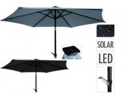 Зонт для террасы D2.7m, солнечные фонари 24LED на 6 спицах