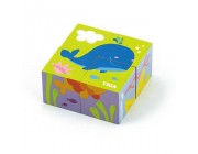 4pcs 6-side Cube Puzzle  sea