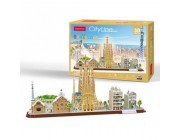 3D PUZZLE City Line Barcelona