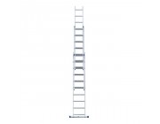 Алюминиевая трехсекционная профессиональная лестница 3 x 8