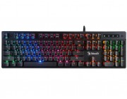 Gaming Keyboard Bloody B500N, Mecha-Like, Neon Glare, Game Mode, Water-Resistant, Black, USB
.