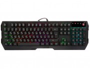 Gaming Keyboard Bloody Q135, Multimedia Hot-Keys, Neon Glare, Game Mode, Water-Resistant, Black, USB
.