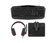 Gaming Keyboard & Mouse & Mouse Pad & Headset SVEN GS-4300, Black, USB/3.