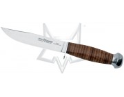 EUROPEAN HUNTER
Design by FOX Knives
cod. 610/13
сталь 420C stainless steel
твёрдость : HRC 54-56 рукоядь кожа