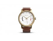 Garmin vivomove Premium Gold-Tone Steel with Leather Band