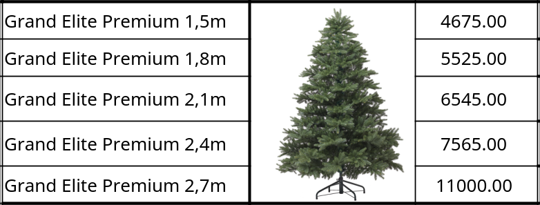 Искусственные ёлки Grand Elit Premium | 1.5m — 1.8m — 2.1m — 2.4m — 2.7m — 3.0m |