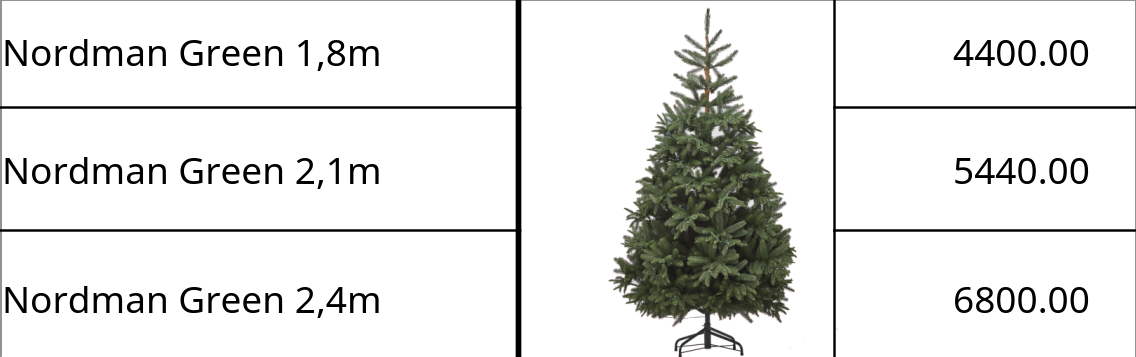 Искусственные ёлки Nordman Green | 1.8m — 2.1m — 2.4m |