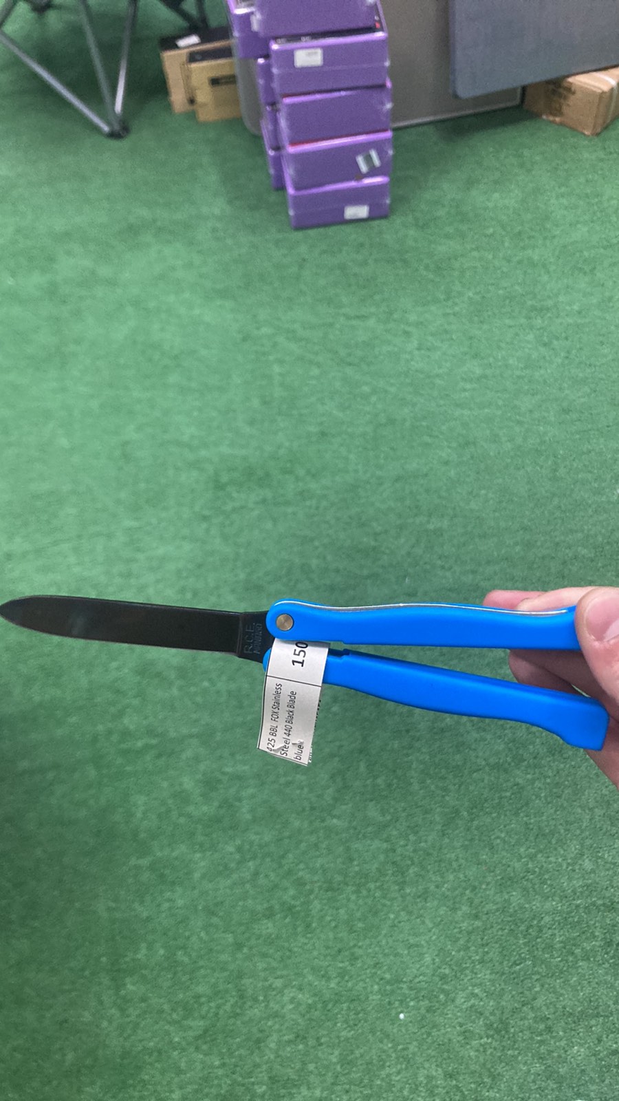 425 BB FOX Stainless Steel 440 Black Blade