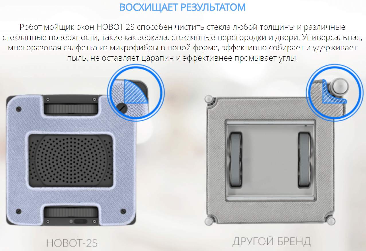 Робот мойщик окон HOBOT-2S Ultrasonic