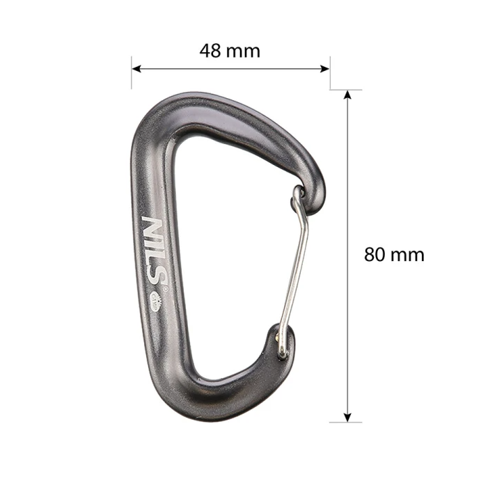 NC1707 Abisal GRAY CARABINER 12 KN NILS CAMP
