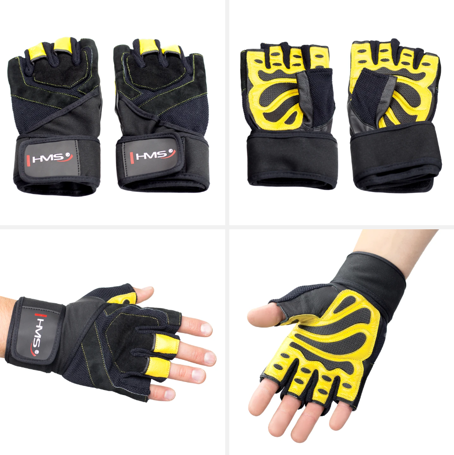 RST01 Abisal SIZE M MEN'S FITNESS GLOVES HMS (black - yellow)