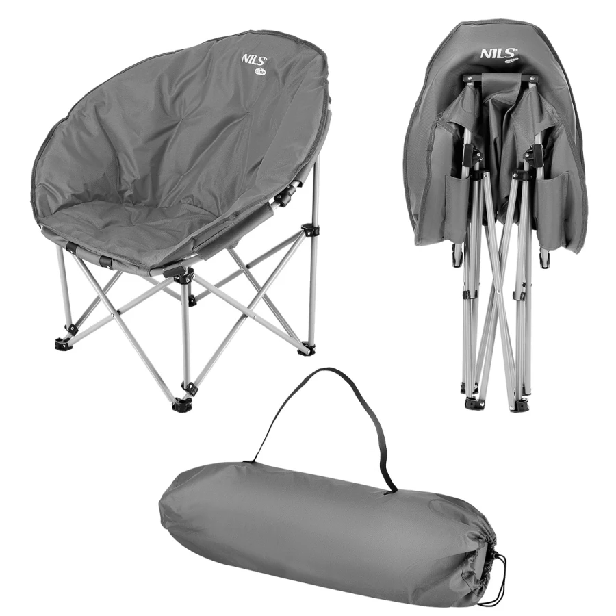 NC3070 Abisal GRAY CAMPING CHAIR NILS CAMP