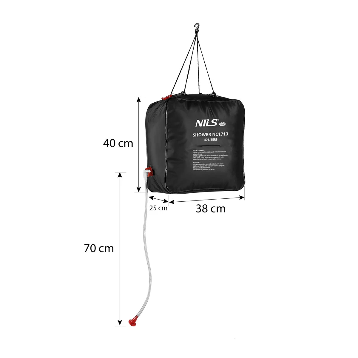Душ портативный NC1713 Abisal PORTABLE SHOWER 40L NILS CAMP