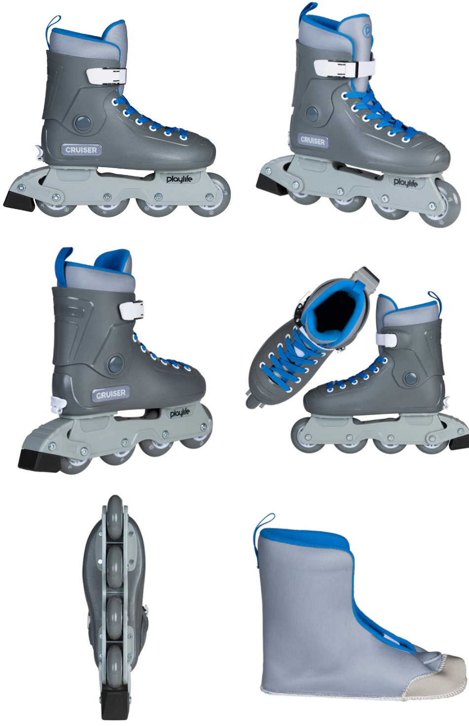 880355 Playlife Kids Cruiser Gray Size 39-42