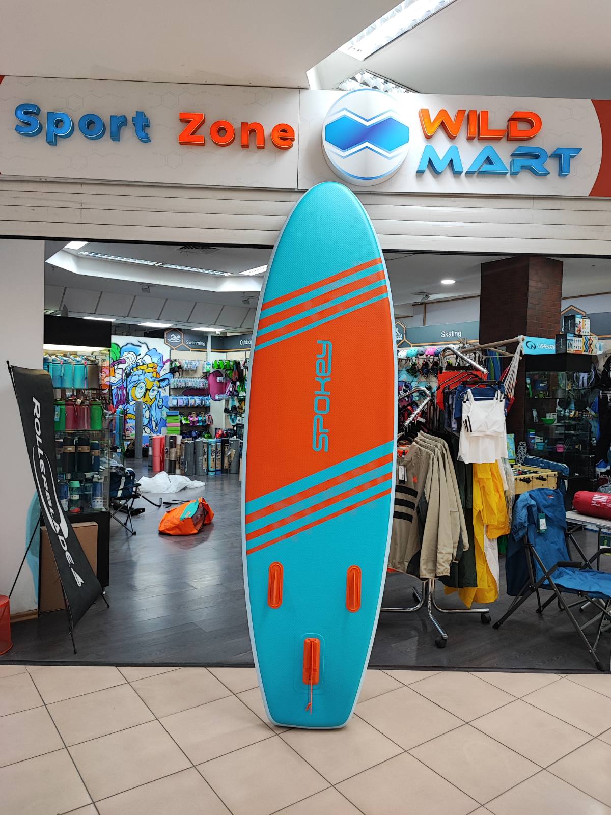 941326 Spokey SUP д/плавания 275 см DESKA BOARDI