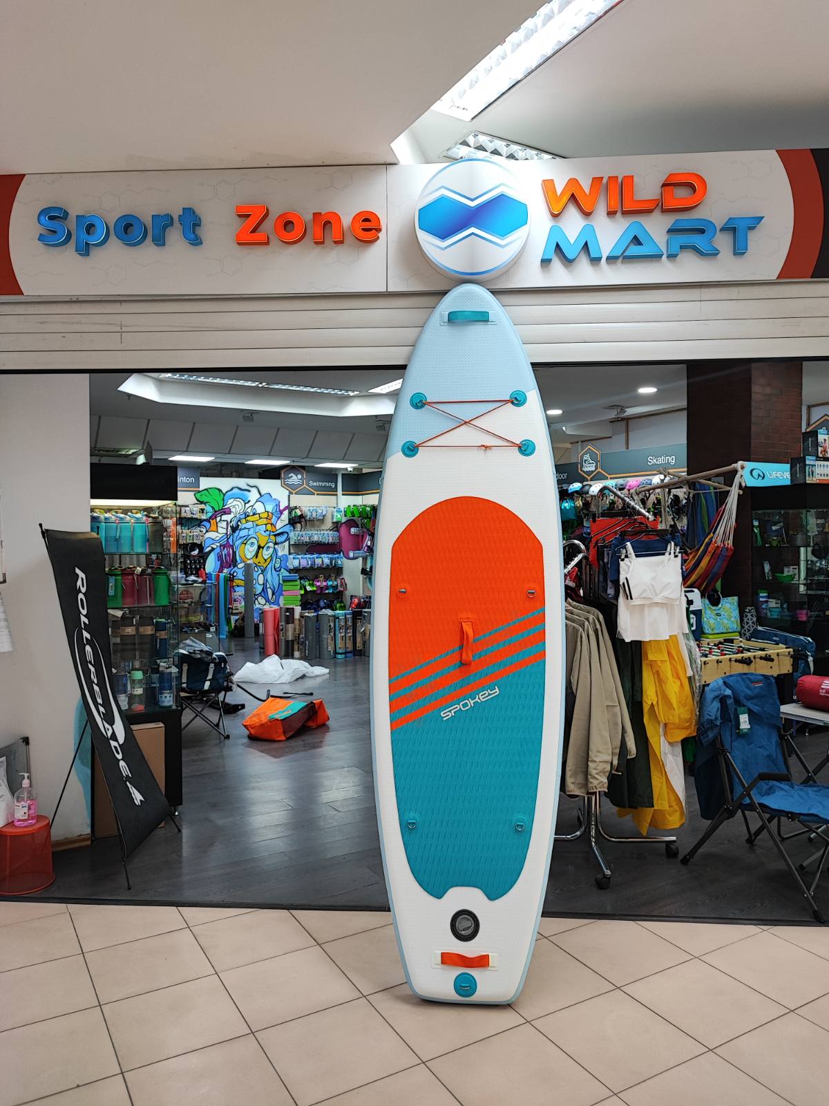 941326 Spokey SUP д/плавания 275 см DESKA BOARDI
