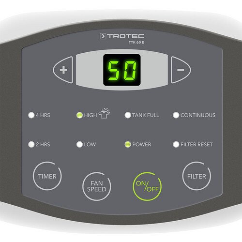TTK 60 E - panou de control