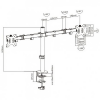 Suport de birou BRATECK LDT12-C024N