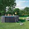 INTEX Бассейн GRAPHITE GRAY PANEL 478×124 см, 16805Л, металлический каркас, с фильтрующим насосом