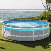 INTEX Бассейн PRISM FRAME CLEARVIEW 427х107см, 12706Л, металлический каркас, с фильтрующим насосом