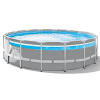 INTEX Бассейн PRISM FRAME CLEARVIEW 488х122см, 19156Л, металлический каркас, с фильтрующим насосом