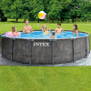 INTEX Бассейн GREYWOOD PRISM FRAME PREMIUM 457×122см, 16805Л, металлический каркас, с фильтрующим насосом