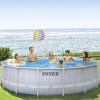 INTEX, CHEVRON PRISM FRAME PREMIUM POOL 488 x122 cm, 19156 L, cadru metalic
