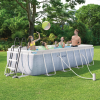 INTEX, CHEVRON PRISM FRAME RECTANGULAR POOL, 400x200x100 см, 6836Л, металлический каркас, с фильтрующим насосом