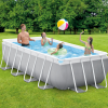 INTEX Бассейн PRISM FRAME RECTANGULAR 400x200x100cm, 6836Л, металлический каркас, с фильтрующим насосом