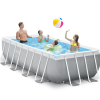 INTEX Бассейн PRISM FRAME RECTANGULAR 400x200x122cm, 8418Л, металлический каркас, с фильтрующим насосом