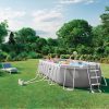 INTEX Бассейн PRISM FRAME OVAL 503х274×122см, 13365Л, металлический каркас, с фильтрующим насосом
