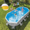 INTEX Бассейн PRISM FRAME OVAL 503х274×122см, 13365Л, металлический каркас, с фильтрующим насосом