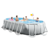 INTEX Бассейн PRISM FRAME OVAL 503х274×122см, 13365Л, металлический каркас, с фильтрующим насосом