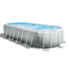 INTEX Бассейн PRISM FRAME OVAL 503х274×122см, 13365Л, металлический каркас, с фильтрующим насосом