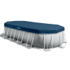 INTEX Бассейн PRISM FRAME OVAL 503х274×122см, 13365Л, металлический каркас, с фильтрующим насосом