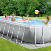 INTEX Бассейн PRISM FRAME OVAL 610х305×122см, 18202Л, металлический каркас, с фильтрующим насосом