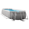 INTEX Бассейн PRISM FRAME OVAL 610х305×122см, 18202Л, металлический каркас, с фильтрующим насосом
